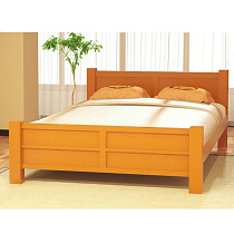 Кровать Ассоль ВМК-Шале цвет груша в интерьере общий вид