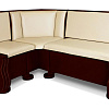 Кухонный диван из массива Розенлау угловой ВМК-Шале цвет: красное дерево