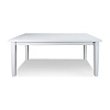 Обеденный стол Оскар ВМК-Шале белый цвет вид спереди