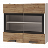 Шкаф настенный 8В2 2-дверный со стеклом Крафт в интернет-портале Алеана-Мебель