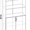 Шкаф для книг ШК-03 Смоленск схема