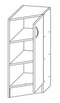 Тумба угловая не гнутая Т-2667  в интернет-портале Алеана-Мебель