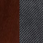 Берёзовая фанера, покрыта эмалью Орех / Ткань Велюр Verona Antrazite Grey