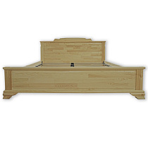 Кровать Клеопатра ВМК-Шале цвет сосна вид со стороны изножья