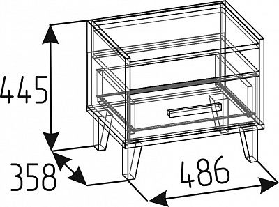 Схема прикроватной тумбы