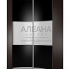 Угловой радиусный шкаф-купе Мебелайн 9 в интернет-портале Алеана-Мебель