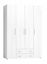 Шкаф для одежды и белья Стандарт Монако 555, Белый в интернет-портале Алеана-Мебель