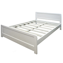 Кровать Мантра ВМК-Шале цвет белый каркас общий вид