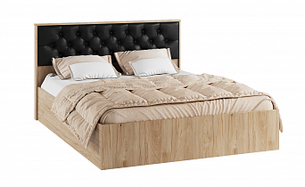 Кровать с настилом ЛДСП Модена МКР-1 160х200, гикори рокфорд в интернет-портале Алеана-Мебель