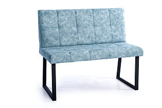 Кухонный диван Реал 110 см цвет обивки велюр лагуна общий вид