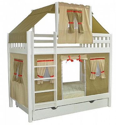 Детская кровать двухъярусная Скворушка-5 в интернет-портале Алеана-Мебель