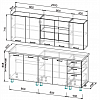Готовая кухня Аризона 2 м Арника схема