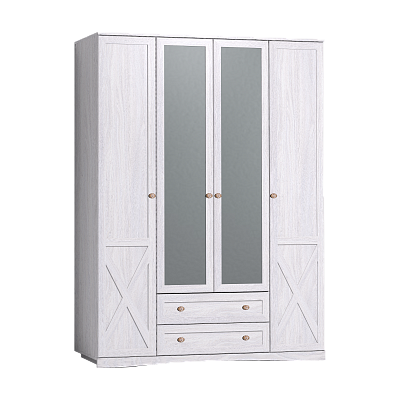 Шкаф для одежды и белья, с цоколем ADELE Адель 9 в интернет-портале Алеана-Мебель