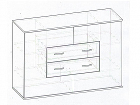 Схема тумбы Мебелайн-6