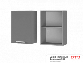 Шкаф настенный 1-дверный Титан 5В1 в интернет-портале Алеана-Мебель