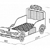 Кровать Автомобиль МДК 4.14 модуль 138 Корвет схема