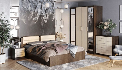 Спальня Фиеста NEW (комплект 1) в интернет-портале Алеана-Мебель