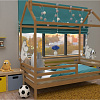Детская кроватка домик БК-06 ВЭФ цвет бук