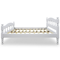 Кровать Гринго ВМК-Шале цвет изделия белый вид сбоку