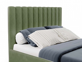Мягкая кровать Сабрина Selfi 06 green изголовье