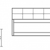 Кухонный диван Нойс прямой Седьмая карета схема с размерами