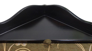 Кухонный диван из массива Себастьян ВМК-Шале накладка из массива дерева на угловой элемент