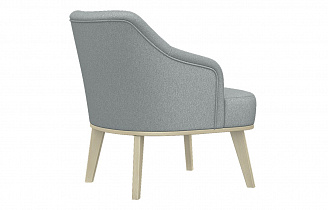 Кресло мягкое Курт, серый (Арника) вид сбоку