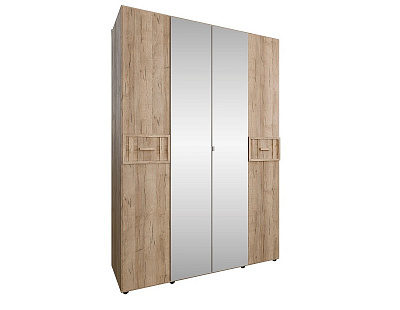 Шкаф для одежды и белья с зеркалами Скандика 555 в интернет-портале Алеана-Мебель