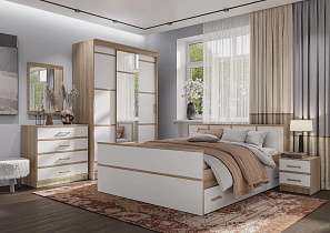 Спальня Сакура (комплект 1), дуб сонома в интернет-портале Алеана-Мебель