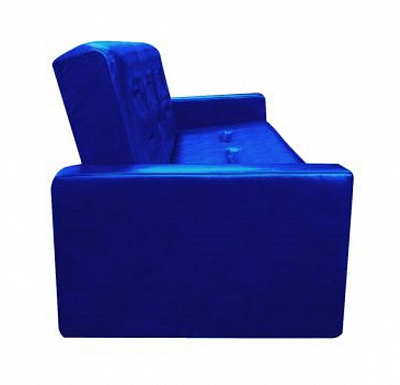 Офисный диван Аккорд синий Фотодиван вид сбоку