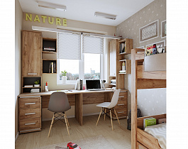 Молодежная комната Nature (комплект 1) в интернет-портале Алеана-Мебель