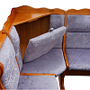 Кухонный угловой диван из массива Шерлок с обивкой ВМК-Шале открытый угловой элемент с баром