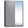 Шкаф-купе 1600 Домашний зеркало/лдсп + шлегель в интернет-портале Алеана-Мебель