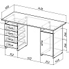 Стол письменный Милан-7 Мастер схема