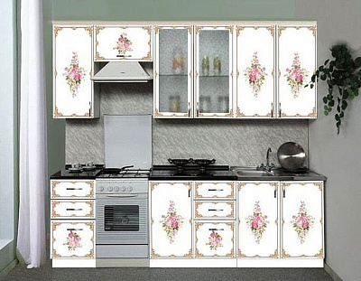 Кухня с фотопечатью Анжелика-3 в интернет-портале Алеана-Мебель