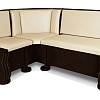 Кухонный диван из массива Розенлау угловой ВМК-Шале цвет: каштан