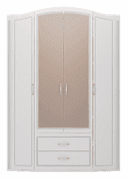 Шкаф для одежды 4-х дв с ящиками (с зеркалами) Виктория 02