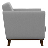 Кресло мягкое Лео, серый (Арника) вид сбоку