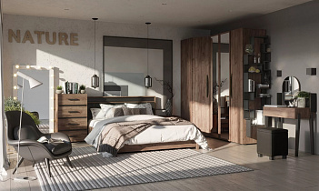 Спальня NATURE (комплект 4) в интернет-портале Алеана-Мебель