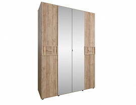 Шкаф для одежды и белья с зеркалами Скандика 555 в интернет-портале Алеана-Мебель