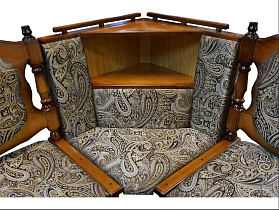 Кухонный диван из массива Картрайд с углубленным ящиком угловой элемент