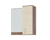 Полка с зеркалом Ника пз800 Ясень шимо