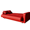 Диван Аккорд красный Фотодиван со спальным местом книжка с подушками