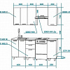 Кухонный гарнитур Модерн (Гранат) Бител схема