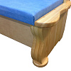 Кухонный диван из массива Розенлау угловой ВМК-Шале опора с боку