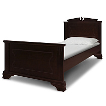 Кровать Фараон ВМК-Шале цвет махагон общий вид с постелью