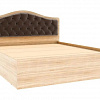 Кровать с настилом ЛДСП Дели 160х200, дуб сонома/шоколад в интернет-портале Алеана-Мебель