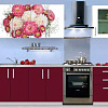Кухня с фотопечатью Валентина-1 в интернет-портале Алеана-Мебель