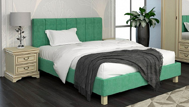 Кровать с мягкими и объемными частями №93.15 в интернет-портале Алеана-Мебель