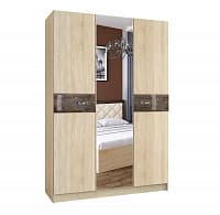 Шкаф 3-х створчатый Мадлен, Дуб шале мореный